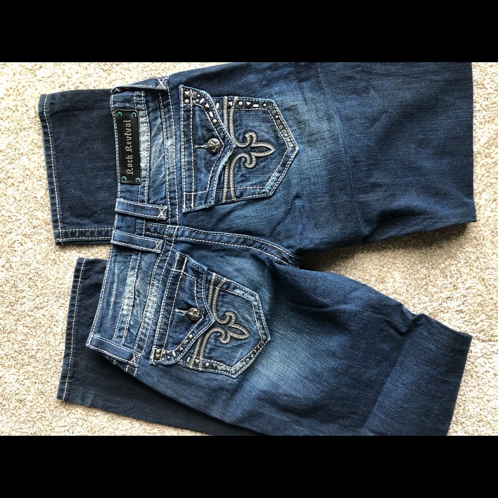 Rock Revival Jeans, Size 29, “Long” Inseam